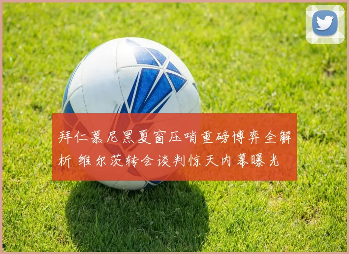 拜仁慕尼黑夏窗压哨重磅博弈全解析 维尔茨转会谈判惊天内幕曝光